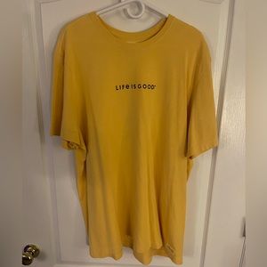 Life Is Good Yellow T-Shirt